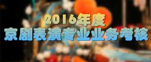 吸奶舔国家京剧院2016年度京剧表演专业业务考...